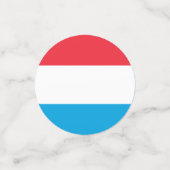 Luxemburger Flagge Konfetti (Klein Vorderseite)