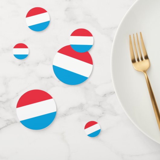 Luxemburger Flagge Konfetti (Gruppe)
