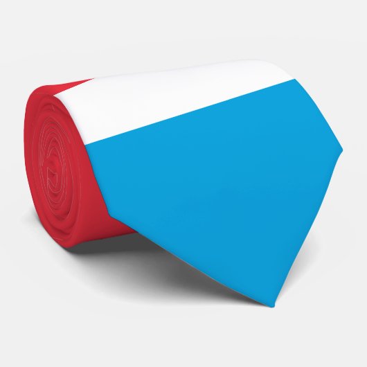 Luxemburger Flagge Krawatte (Gerollt)