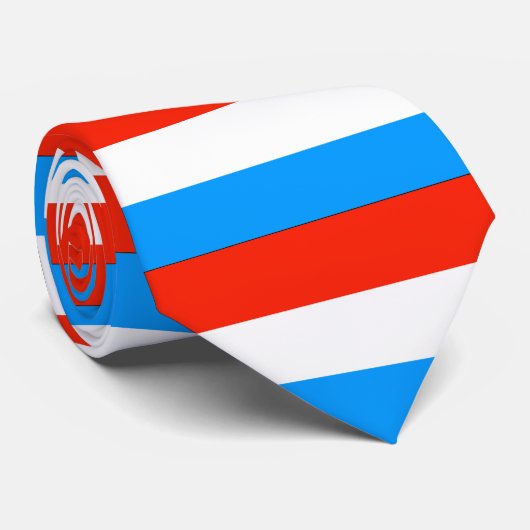 Luxemburger Flagge Krawatte (Gerollt)