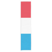Luxemburger Flagge Kurzer Tischläufer (Vorderseite)