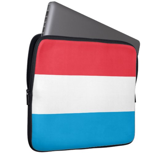 Luxemburger Flagge Laptopschutzhülle (Vorne Rechts)