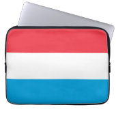 Luxemburger Flagge Laptopschutzhülle (Vorderseite)