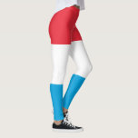 Luxemburger Flagge Leggings<br><div class="desc">Patriotische Flagge von Luxemburg.</div>