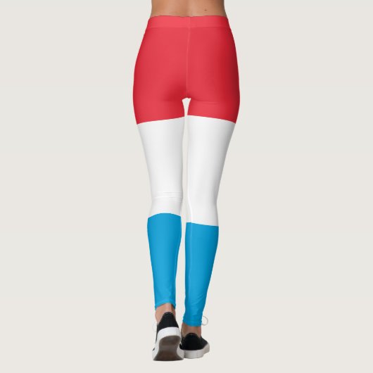 Luxemburger Flagge Leggings (Rückseite)