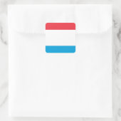 Luxemburger Flagge - Lëtzebuerger Fändel - Drapeau Quadratischer Aufkleber (Tasche)