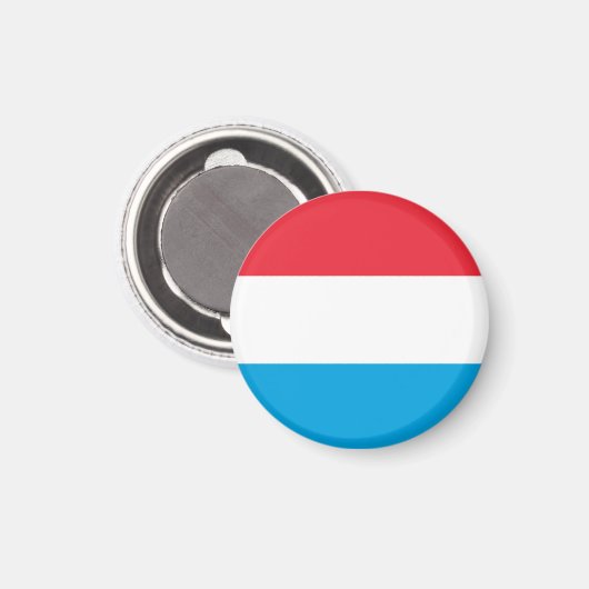 Luxemburger Flagge Magnet (Vorderseite/Rückseite)