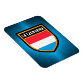 Luxemburger Flagge Magnet (Rechte Seite)