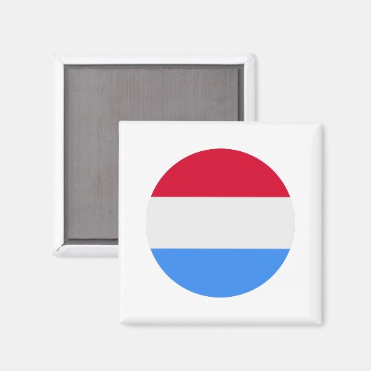 Luxemburger Flagge Magnet (Vorderseite/Rückseite)