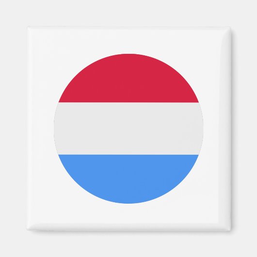 Luxemburger Flagge Magnet (Vorne)