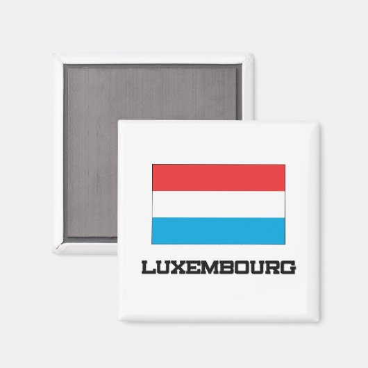 Luxemburger Flagge Magnet (Vorderseite/Rückseite)