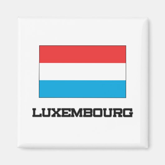 Luxemburger Flagge Magnet (Vorne)