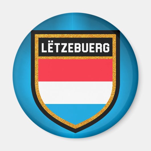 Luxemburger Flagge Magnet (Vorne)