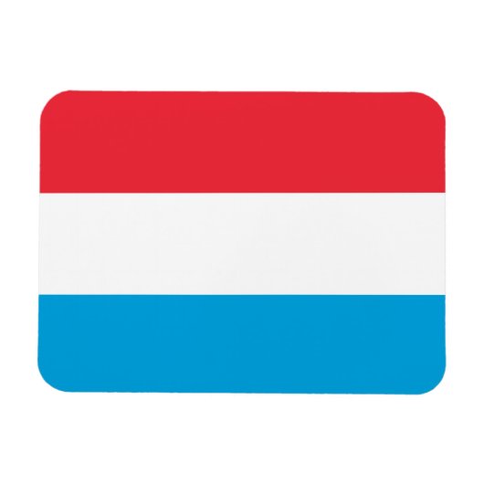 Luxemburger Flagge Magnet (Horizontal)