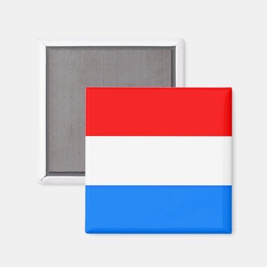 Luxemburger Flagge Magnet (Vorderseite/Rückseite)