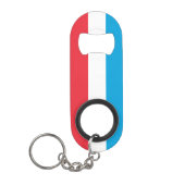 Luxemburger Flagge Mini Flaschenöffner (Vorderseite)