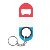 Luxemburger Flagge Mini Flaschenöffner (Vorderseite)