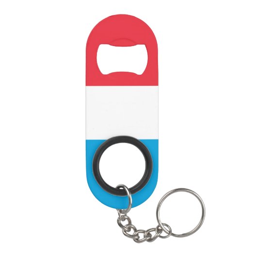 Luxemburger Flagge Mini Flaschenöffner (Rückseite)