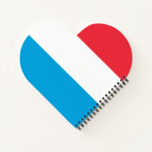 Luxemburger Flagge Notizblock (Rückseite)
