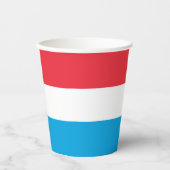 Luxemburger Flagge Pappbecher (Vorderseite)