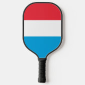 Luxemburger Flagge Pickleball Schläger (Rückseite)