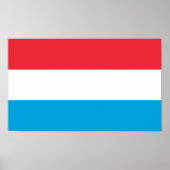 Luxemburger Flagge Poster (Vorne)
