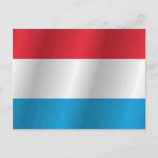 Luxemburger Flagge Postkarte
