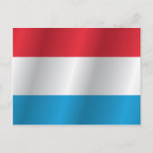 Luxemburger Flagge Postkarte (Vorderseite)
