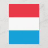 Luxemburger Flagge Postkarte (Vorderseite)
