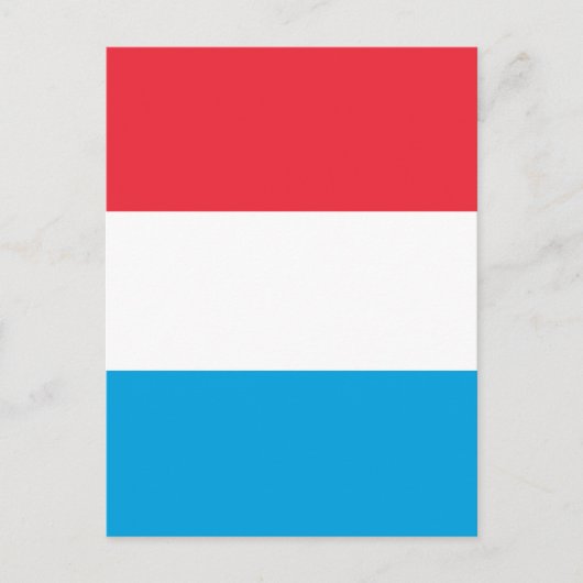 Luxemburger Flagge Postkarte (Vorderseite)