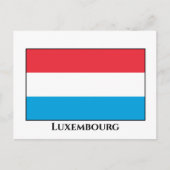 Luxemburger Flagge Postkarte (Vorderseite)