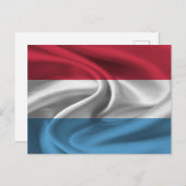 Luxemburger Flagge Postkarte (Vorne/Hinten)