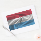 Luxemburger Flagge Rechteckiger Aufkleber (Umschlag)