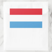 Luxemburger Flagge Rechteckiger Aufkleber (Tasche)