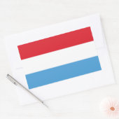Luxemburger Flagge Rechteckiger Aufkleber (Umschlag)