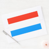 Luxemburger Flagge Rechteckiger Aufkleber (Umschlag)