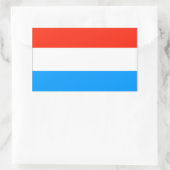 Luxemburger Flagge Rechteckiger Aufkleber (Tasche)