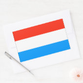 Luxemburger Flagge Rechteckiger Aufkleber (Umschlag)