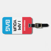 Luxemburger Flagge, Reise/Personalisierte Verpacku Gepäckanhänger (Vorderseite horizontal)