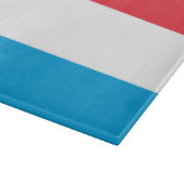 Luxemburger Flagge Schneidebrett (Ecke)