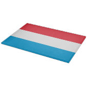 Luxemburger Flagge Schneidebrett (Ecke)
