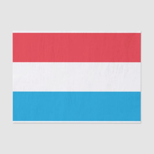 Luxemburger Flagge Seidenpapier (Vorderseite)