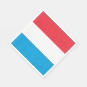 Luxemburger Flagge Serviette (Ecke)
