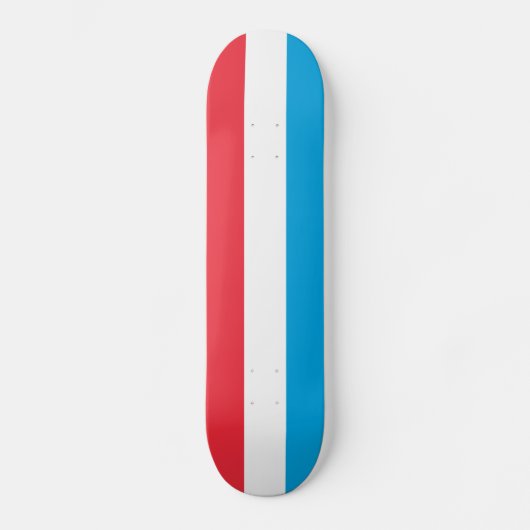 Luxemburger Flagge Skateboard (Vorderseite)