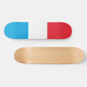 Luxemburger Flagge Skateboard (Horizontal)