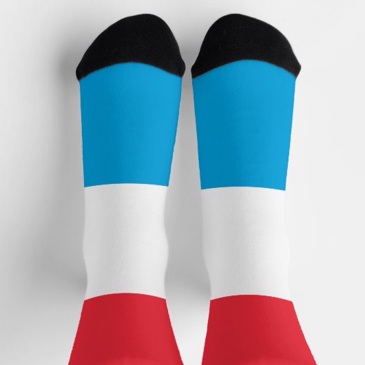 Luxemburger Flagge Socken (Oben)