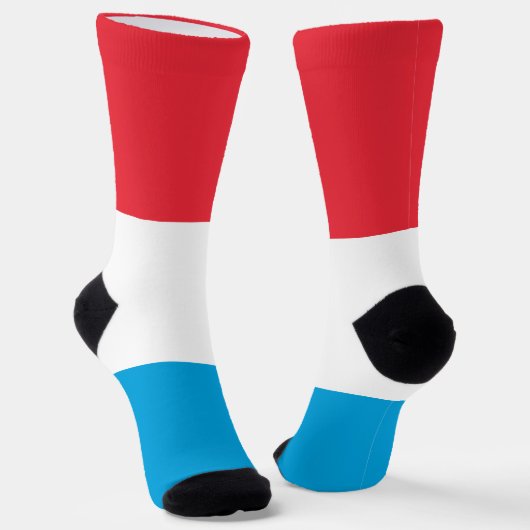 Luxemburger Flagge Socken (Gewinkelt)