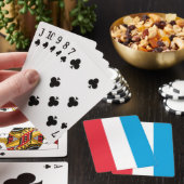 Luxemburger Flagge Spielkarten (In Situ)