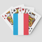 Luxemburger Flagge Spielkarten (Rückseite)