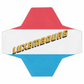 Luxemburger Flagge / Sport Fußball (Flach)